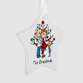 Expectant Couple Kleinkind Girl Weihnachtsschmuck Ornament (Vorderseite)