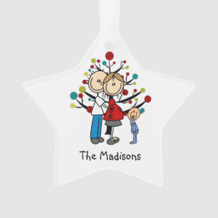 Expectant Couple Kleinkind Junge Weihnachtsschmuck Ornament