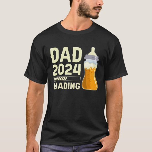 Expectant dad Future Dad Dad to be Dad 2024 loadin T-Shirt (Vorderseite)