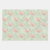 Expectant Mother Baby Girl Pink Geschenkpapier Set (Vorderseite 2)