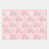 Expectant Mother Baby Girl Pink Geschenkpapier Set (Vorderseite)