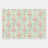 Expectant Mother Baby Girl Pink Wrapping Paper Geschenkpapier Set (Vorderseite)