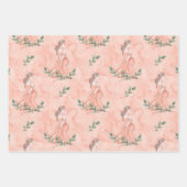 Expectant Mother Baby Girl Pink Wrapping Paper She Geschenkpapier Set (Vorderseite)