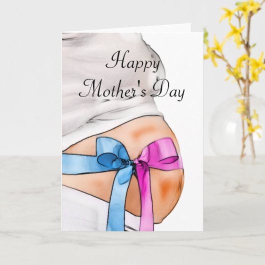 Expectant Mother Day Card Karte (Gelbe Blume)