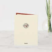 Expectant Mother Mary Magnificat Scripture Feiertagskarte (Rückseite)