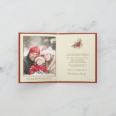 Expectant Mother Mary Magnificat Scripture Feiertagskarte (Innenseite)