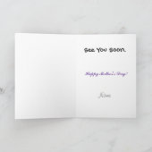 Expectant Mother-to-be-Mother-Day-Card Karte (Innenseite)