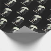 Expectant Mutter mit Umbrella Geschenkpapier (Ecke)