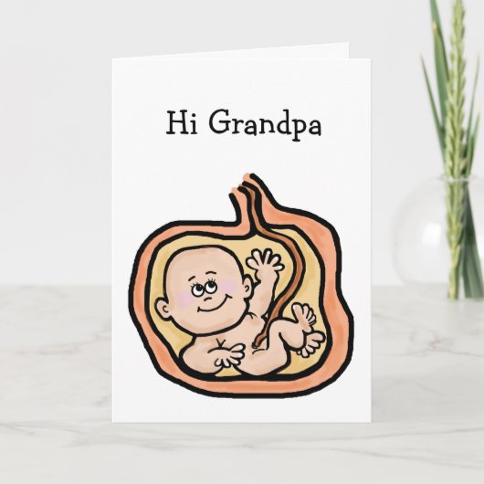 Expectant Oma Vatertag Card Karte (Vorderseite)