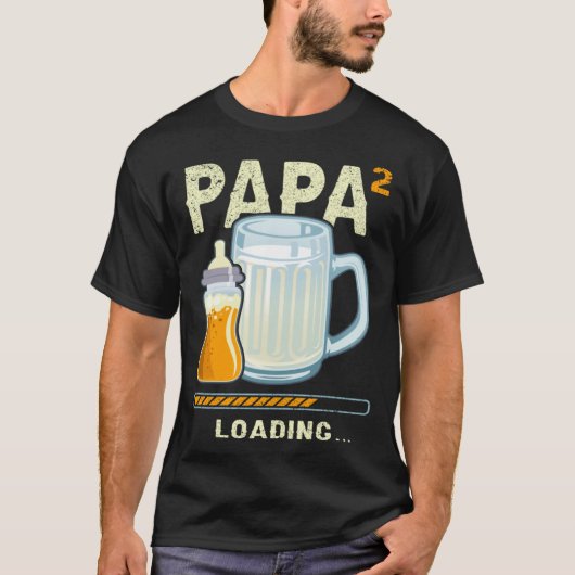 Expectant Papa papa to be future papa 2nd Grandchi T-Shirt (Vorderseite)