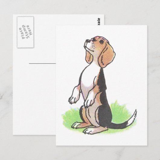 Expectant Puppy Postkarte (Vorne/Hinten)