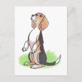 Expectant Puppy Postkarte (Vorderseite)