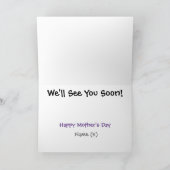 Expectant Twins Mother's Day Card Karte (Innenseite)