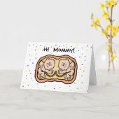 Expectant Twins Mother's Day Card Karte (Gelbe Blume)