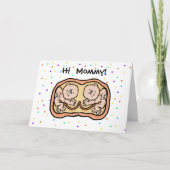 Expectant Twins Mother's Day Card Karte (Vorderseite)