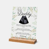 Expectant Vater Bump Gedicht Acrylschild (Winkel)