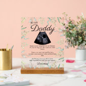 Expectant Vater Bump Gedicht Acrylschild (Hochzeit)