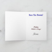 Expectant Vatertagskarte für Junge Anpassen! Karte (Innenseite)