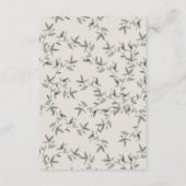 Expectant Women Foliage Addon for Mum Baby Shower Begleitkarte (Rückseite)