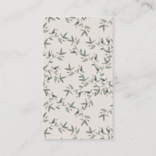 Expectant Women Foliage Diaper Raffle Baby Dusche Begleitkarte (Rückseite)