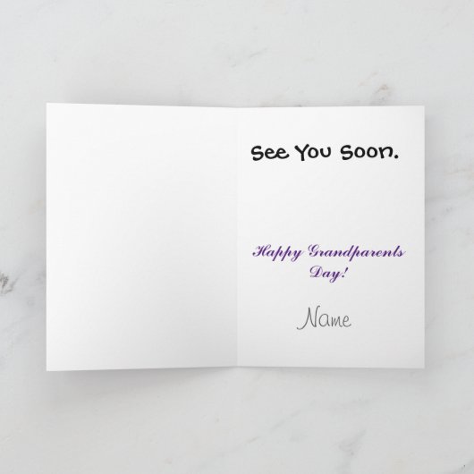 Expecteure Grandeltern Card Karte (Innenseite)