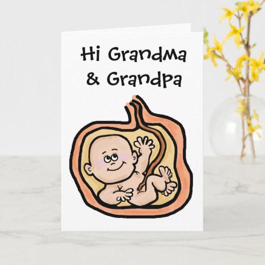 Expecteure Grandeltern Card Karte (Gelbe Blume)