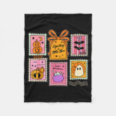 Expecting A Little Boo Cute Ghost Pumpkin Bat Anno Fleecedecke (Vorderseite)