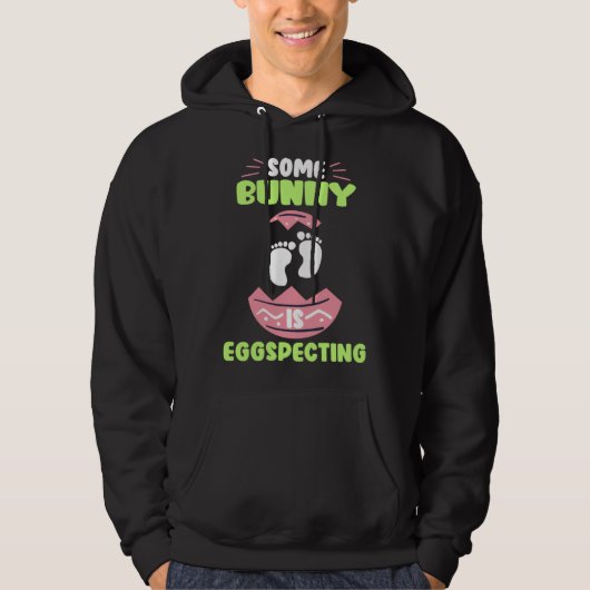 Expecting Parents Easter Bunny Easter Egg specting Hoodie (Vorderseite)