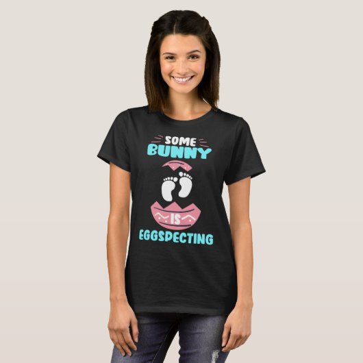 Expecting Parents Easter Bunny Easter Egg specting T-Shirt (Vorne ganz)