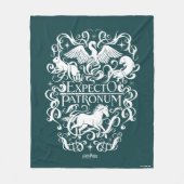 Expecto Patronum Filigree Graphic Fleecedecke (Vorderseite)