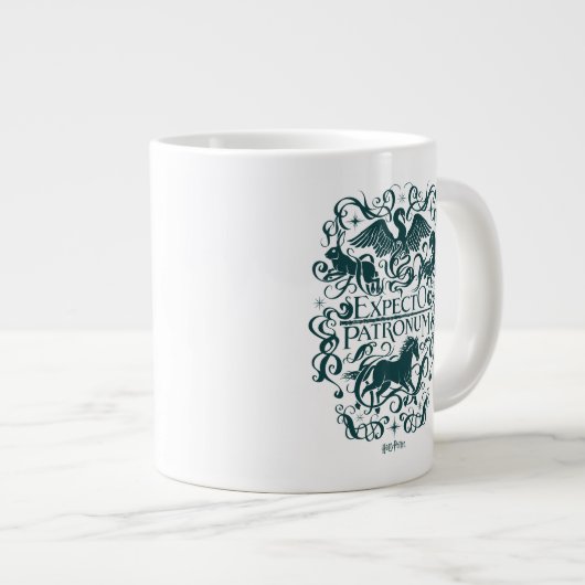 Expecto Patronum Filigree Graphic Jumbo-Tasse (Vorderseite Rechts)