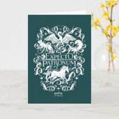 Expecto Patronum Filigree Graphic Karte (Gelbe Blume)