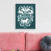 Expecto Patronum Filigree Graphic Leinwanddruck (Insitu (Wohnzimmer))