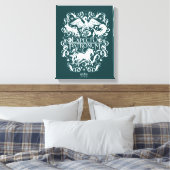 Expecto Patronum Filigree Graphic Leinwanddruck (Insitu (Schlafzimmer))