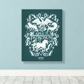 Expecto Patronum Filigree Graphic Leinwanddruck (Insitu (Holzboden))