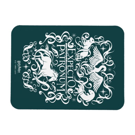Expecto Patronum Filigree Graphic Magnet (Horizontal)