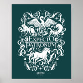 Expecto Patronum Filigree Graphic Poster (Vorne)
