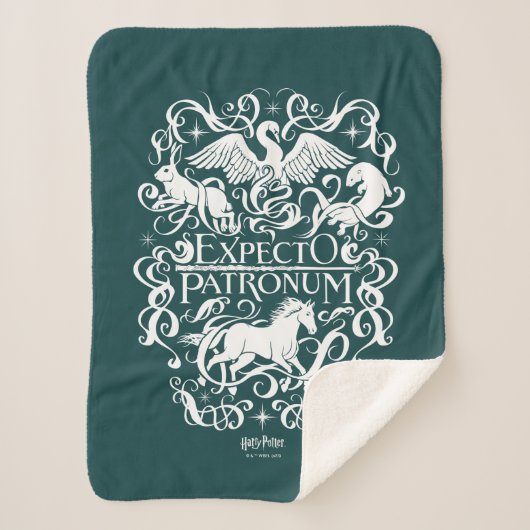 Expecto Patronum Filigree Graphic Sherpadecke (Vorderseite)