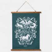 Expecto Patronum Filigree Graphic Wandteppich Mit Holzrahmen (Vorderseite)
