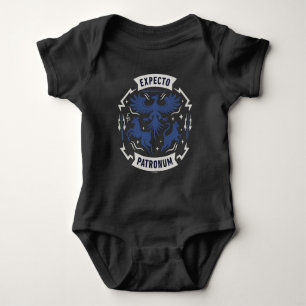 Expecto Patronum Vintage-Silhouette-Grafik Baby Strampler