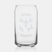 Expecto Patronum Vintage-Silhouette-Grafik Dosenglas (Rückseite)