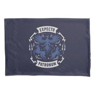 Expecto Patronum Vintage Silhouette Grafik Kissenbezug