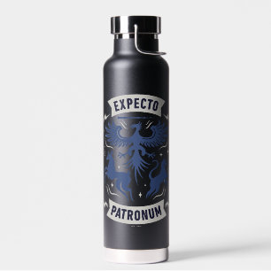 Expecto Patronum Vintage Silhouette Grafik Trinkflasche