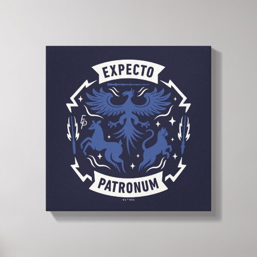 Expecto Patronum Vintage Silhouette Graphic Leinwanddruck (Vorderseite)