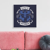 Expecto Patronum Vintage Silhouette Graphic Leinwanddruck (Insitu (Wohnzimmer))
