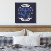 Expecto Patronum Vintage Silhouette Graphic Leinwanddruck (Insitu (Schlafzimmer))
