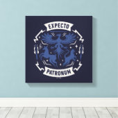 Expecto Patronum Vintage Silhouette Graphic Leinwanddruck (Insitu (Holzboden))