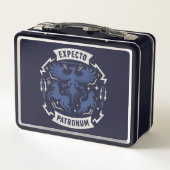Expecto Patronum Vintage Silhouette Graphic Metall Brotdose (Rückseite)
