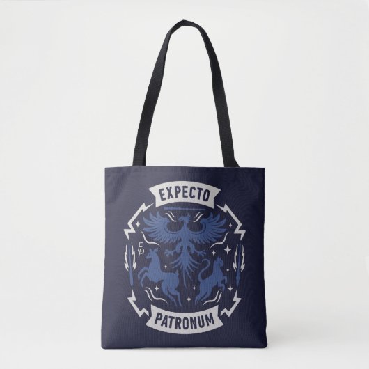 Expecto Patronum Vintage Silhouette Graphic Tasche (Vorderseite)