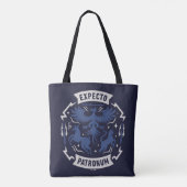 Expecto Patronum Vintage Silhouette Graphic Tasche (Rückseite)
